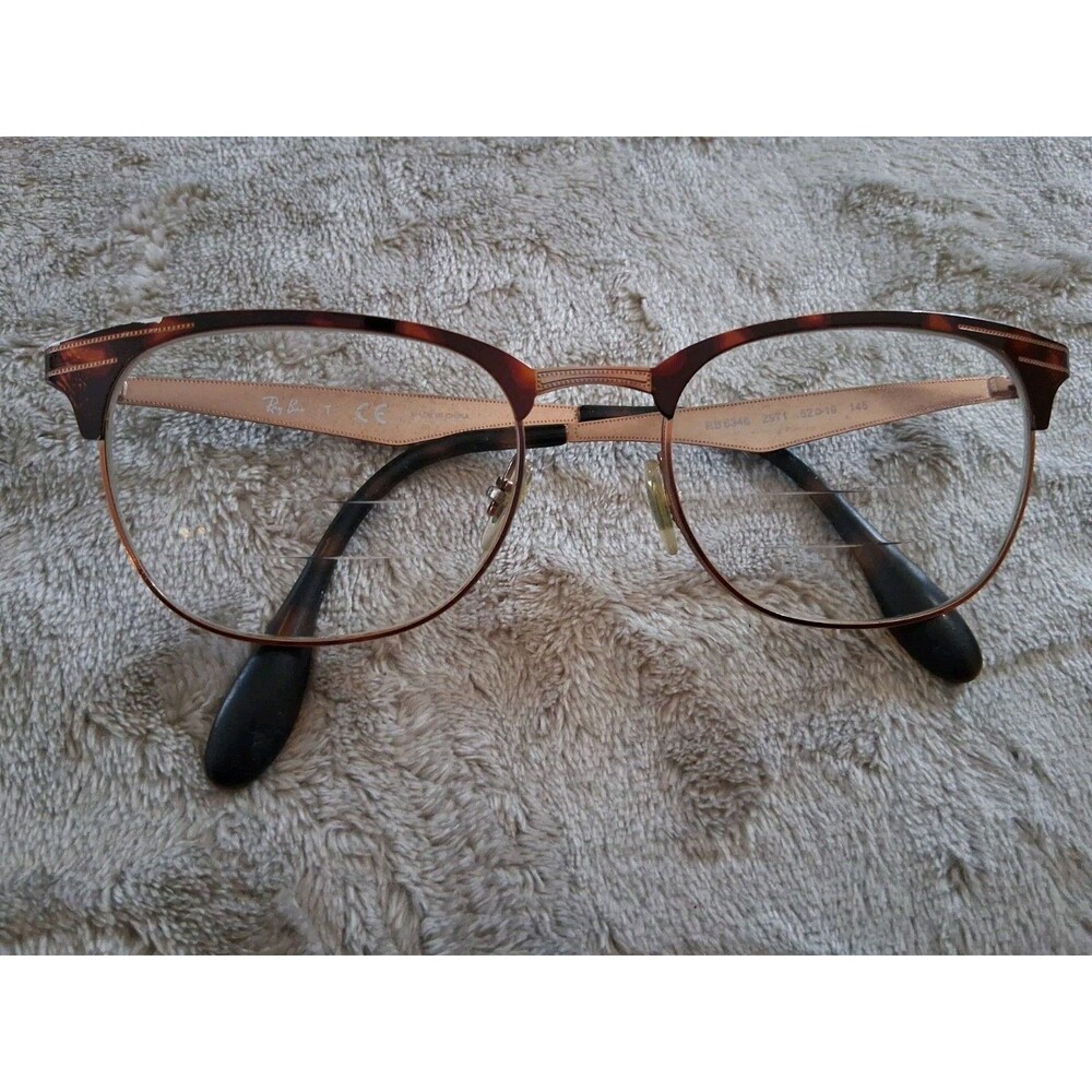 Vtg Ray Ban Eyeglasses, Frames Only, RB 6346 2971 Brown, Shiny